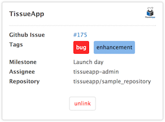 TissueApp - Zendesk GitHub escalation